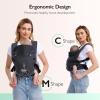 imageNewborn Carrier Soft and Lightweight Baby Carrier Wrap  Ergonomic Adjustable Neck Support  Ideal for Newborn 724 lbs  Enhanced Comfort and Support Deep GreyDeep Grey