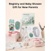 imageMomcozy Glow Baby Kit Baby Shower ampamp Registry Essential Kit for Grooming ampamp Cleansing Care Includes Electric Nail File Teether Bath Brush Cradle Cap BrushComb Finger ToothbrushNewborn MustHaveGlow Baby Kit