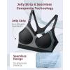 imageMomcozy Nursing Bras for Breastfeeding Ribbed Maternity Bra with Racerback Soft Stretchy Nursing Sports Bra for YogaBlack