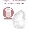 imageMomcozy Original Replacement Accessories for M5 M6 M9 FoodGrade Silicone ampamp BPA Free Original Breastfeeding Parts Inserts 19mm 4 PackTransparent
