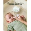imageMomcozy BreezyClear Pro Nasal Aspirator for Baby HospitalGrade 75 kPa Nose Sucker with 9 Adjustable Suction Levels Electric Nose Cleaner for Toddler Light ampamp Music Soothing