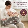 imageMomcozy Innovative Safety Fence Nursing Pillow  Firm ampamp Springy Memory Foam  Stable Ergonomic Support ampamp Comfort  Wider Breastfeeding Cushion Adjustable Removable Cover Baby Safety CertifiedCloudhug