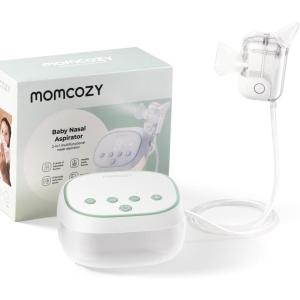 imageMomcozy BreezyClear Pro Nasal Aspirator for Baby HospitalGrade 75 kPa Nose Sucker with 9 Adjustable Suction Levels Electric Nose Cleaner for Toddler Light ampamp Music Soothing