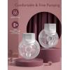 imageMomcozy HandsFree Breast Pump S12 Pro Wearable ampamp Portable Pump with Soft DoubleFit Flange 3 Modes  9 Levels Double Electric Pump Smart Display 24mm 2 Pack Cozy WhiteCozy Grey
