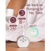 imageMomcozy HandsFree Breast Pump S12 Pro Wearable ampamp Portable Pump with Soft DoubleFit Flange 3 Modes  9 Levels Double Electric Pump Smart Display 24mm 2 Pack Cozy WhiteCozy Grey