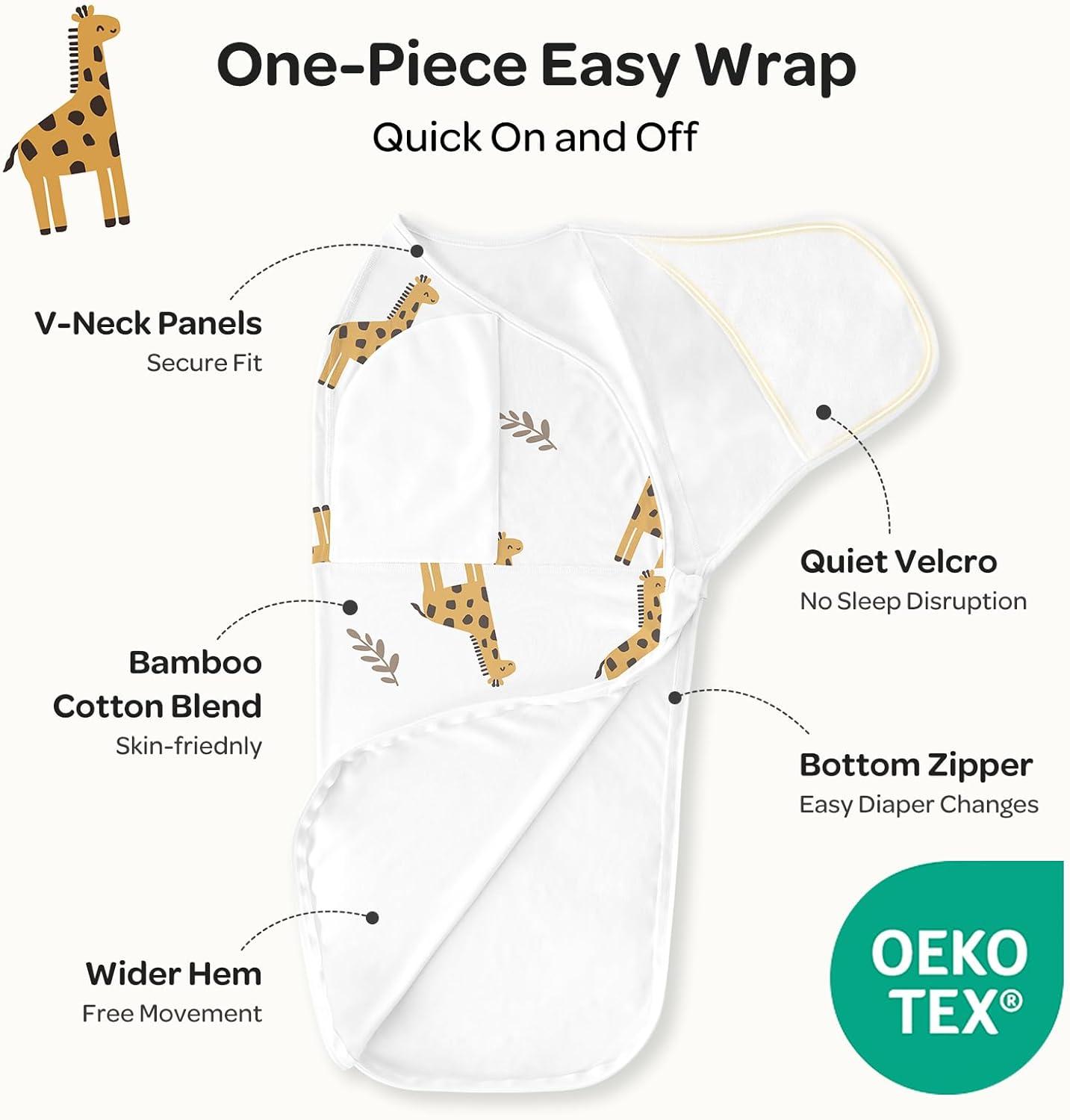 imageMomcozy Swaddles for Newborns Quiet Fastner Suitable for Infant 03 Months NewParentFriendly Swaddle Sack Reduce Startle Reflex Newborn Boys Girls Registry Essentials 2Pack SmallMediumBravery