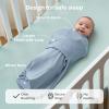 imageMomcozy Swaddles for Newborns Quiet Fastner Suitable for Infant 03 Months NewParentFriendly Swaddle Sack Reduce Startle Reflex Newborn Boys Girls Registry Essentials 2Pack SmallMediumSerenity