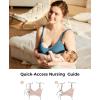 imageMomcozy HandsFree Pumping Bra Wireless ampamp Seamless HF010 Breast Pump Bra Breathable Tencel Fabric ampamp Fully Fixed CupsOyster Pink