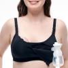 imageMomcozy 4in1 HandsFree Pumping Bra with Cooling Fabric ampamp JellyStrip Support Nursing ampamp Breast Pump Bra for AllDay WearBlack