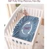 imageMomcozy Muslin Standard Fitted Crib Sheets 52quotx28quot 2 Pack Soft Breathable Natural Cotton Baby Mattress Sheet 360 Mattress Wrapping No Slip Boys Girls Neutral Toddler Bed Sheet Bravery ZebraGrey Blue