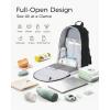 imageMomcozy Urban Diaper Bag Backpack  Stylish Durable ampamp Waterproof Baby Bag with MultiPockets Laptop Compartment Changing Pad ampamp Stroller Straps Travel Baby Essentials for MomsDadsWork MaternityBlack