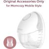 imageMomcozy Breast Pump Hands Free Mobile Style  M6 Wearable Breastfeeding Pump Ideal Rhythm for More Milk DoubleFit Flange More Fit ampamp Discreet with 3 Modes ampamp 9 Levels 24mm  2 Pack Cozy RedTransparent