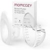 imageMomcozy Breast Pump Hands Free Mobile Style  M6 Wearable Breastfeeding Pump Ideal Rhythm for More Milk DoubleFit Flange More Fit ampamp Discreet with 3 Modes ampamp 9 Levels 24mm  2 Pack Cozy RedTransparent