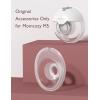 imageMomcozy DoubleSealed Flange 24mm Compatible with Momcozy M5 Breast Pump Original M5 Breast Pump Replacement Accessories 1PC 24mmTransparent