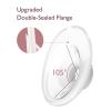 imageMomcozy DoubleSealed Flange 24mm Compatible with Momcozy M5 Breast Pump Original M5 Breast Pump Replacement Accessories 1PC 24mmTransparent