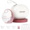 imageMomcozy Breast Pump Hands Free Mobile Style  M6 Wearable Breastfeeding Pump Ideal Rhythm for More Milk DoubleFit Flange More Fit ampamp Discreet with 3 Modes ampamp 9 Levels 24mm  2 Pack Cozy RedCozy Red