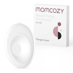 imageMomcozy DoubleSealed Flange 24mm Compatible with Momcozy M5 Breast Pump Original M5 Breast Pump Replacement Accessories 1PC 24mmWhite