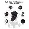 imageMomcozy ChangeGo Baby Stroller Second Seat Only  Extra Seat Attachment for ChangeGo Stroller  Adjustable Reclining Seat Extendable UPF50 Canopy Leather Bumper Bar 5Point Harness