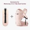 imageMomcozy Hip Carrier Belt Extender  Compatible with Momcozy Move2Fit Hip Carrier Extends Waist Band up to 59 for Plus Size Parents Adjustable Fit Soft ampamp Breathable BlackAirmeshPink