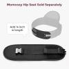imageMomcozy Hip Carrier Belt Extender  Compatible with Momcozy Move2Fit Hip Carrier Extends Waist Band up to 59 for Plus Size Parents Adjustable Fit Soft ampamp Breathable BlackBlack
