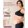 imageMomcozy Pregnancy Belly Band CozySupport Ergonest Maternity Belly Band Invisible Pregnancy Belt for Back Abdomen Waist