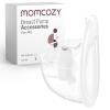 imageMomcozy M5 HandsFree Wearable Breast Pump DoubleSealed Flange for BabyLike Comfort 3 Modes ampamp 9 Suction Levels Portable Electric Pump  24mm 2Pack Quill GrayTransparent