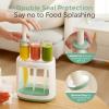 imageMomcozy Baby Food Maker Essentials Series Includes the Squeeze Station Pouch Holder No Squeeze for Easy MessFree Meal Prep