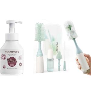 imageMomcozy Bottle Brush Kit Green ampamp Momcozy Bottle Brush Cleaning Fluid