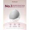 imageMomcozy Wearable Breast Pump Hands Free Upgraded Mobile Flow  M9 App Discreet Control with Personalized MultiModes ampamp 15 Levels Wearable Breast Pump 24mm 2 Pack Cozy RedGray