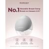 imageMomcozy Wearable Breast Pump Hands Free Upgraded Mobile Flow  M9 App Discreet Control with Personalized MultiModes ampamp 15 Levels Wearable Breast Pump 24mm 2 Pack Cozy RedGray