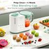 imageMomcozy AutoMeal Baby Food Maker  OneStep Auto Steam ampamp Blend Food Processor 15oz Large Cup ampamp 6Blade Design SelfCleaning Auto 3Stage Texture Settings for Effortless Homemade Baby Puree