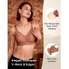 imageLupantte Nursing Bras for Breastfeeding Comfort Maternity Bras for Pregnancy Seamless Bralettes with Extra ExtenderCaramel