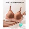 imageLupantte Nursing Bras for Breastfeeding Comfort Maternity Bras for Pregnancy Seamless Bralettes with Extra ExtenderCaramel