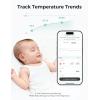 imageMomcozy Smart Baby Thermometer MedicalGrade Accurate Wearable Thermometer with Instant Reads APP Realtime Monitoring for Infants ampamp Kids Hypoallergenic 3M StikerBluetooth 180H LastingPortable