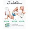 imageMomcozy Smart Baby Thermometer MedicalGrade Accurate Wearable Thermometer with Instant Reads APP Realtime Monitoring for Infants ampamp Kids Hypoallergenic 3M StikerBluetooth 180H LastingPortable