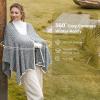imageMomcozy WoolBlend Nursing Cover  Soft ampamp Cozy 360 Full Coverage Nursing Shawl for Breastfeeding and Pumping Versatile FallWinter Essential GreyGrey