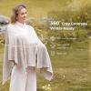 imageMomcozy WoolBlend Nursing Cover  Soft ampamp Cozy 360 Full Coverage Nursing Shawl for Breastfeeding and Pumping Versatile FallWinter Essential GreyOatmeal Heather