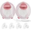 imageMomcozy Wearable Breast Pump V2 Pro UltraLightweight Double Electric Breast Pump HandsFree ampamp Portable Pump with Upgraded Flange Quiet ampamp LeakProof Electric Pump for Pumping MomsTransparent