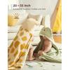imageMomcozy Baby Bath Towels with Visualize Health Label  Ultra Soft ampamp Absorbent Coral Fleece Hooded Towels for Newborn Infant Toddler 036 Months Bath Essentials Large Size2 PackGiraffe and Crocodile