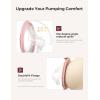 imageMomcozy Breast Pump V1 Pro HospitalGrade HandsFree ampamp Portable Wearable Pump Upgraded Electric Pump with 3 FineTuned Rhythms15 Levels Come with LeakProof DoubleFit Flange Cozy RedTransparent