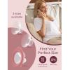 imageMomcozy Breast Pump V1 Pro HospitalGrade HandsFree ampamp Portable Wearable Pump Upgraded Electric Pump with 3 FineTuned Rhythms15 Levels Come with LeakProof DoubleFit Flange Cozy RedTransparent