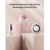 imageMomcozy Breast Pump V1 Pro HospitalGrade HandsFree ampamp Portable Wearable Pump Upgraded Electric Pump with 3 FineTuned Rhythms15 Levels Come with LeakProof DoubleFit Flange Cozy RedTransparent