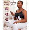 imageMomcozy Pumping Bra Pumping Bra Hands Free All Day Wear Pumping ampamp Nursing Bra in One Holding Breast Pump for Spectra MedelaBlack2pk