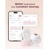 imageMomcozy M5 Smart APP Controlled Wearable Breast Pump HandsFree Wireless Electric Pump 3 Modes 9 Suction Levels BPAFree Portable Lightweight 24mm Flange 2Pack Cozy RedCozy Red
