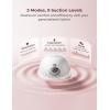 imageMomcozy M5 Smart APP Controlled Wearable Breast Pump HandsFree Wireless Electric Pump 3 Modes 9 Suction Levels BPAFree Portable Lightweight 24mm Flange 2Pack Cozy RedQuill Gray