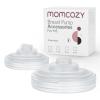 imageMomcozy M5 Smart APP Controlled Wearable Breast Pump HandsFree Wireless Electric Pump 3 Modes 9 Suction Levels BPAFree Portable Lightweight 24mm Flange 2Pack Cozy RedWhite