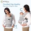 imageMomcozy Baby Carrier Ergonomic Cozy and Lightweight Carrier Effortless to Put On Ideal for HandsFree Parenting Enhanced Lumbar Support GeometryAir MeshGrey