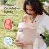 imageMomcozy Baby Carrier Ergonomic Cozy and Lightweight Carrier Effortless to Put On Ideal for HandsFree Parenting Enhanced Lumbar Support GeometryAir MeshPink