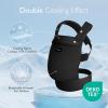 imageMomcozy Baby Carrier Ergonomic Cozy and Lightweight Carrier Effortless to Put On Ideal for HandsFree Parenting Enhanced Lumbar Support GeometryAir MeshBlack