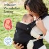 imageMomcozy Baby Carrier Ergonomic Cozy and Lightweight Carrier Effortless to Put On Ideal for HandsFree Parenting Enhanced Lumbar Support GeometryAir MeshBlack